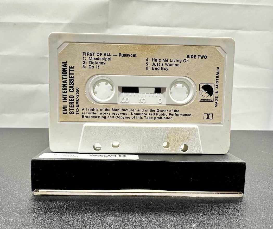 First Of All : Pussy Cat Cassette Tape In Good Condition 7652