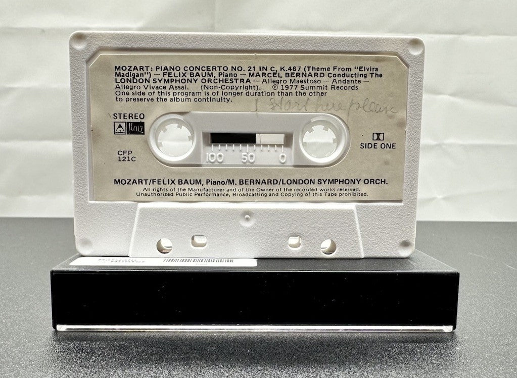 Mozart Piano Concerto No.21 In C And No.23 In A Cassette Tape In Good Cond 7522