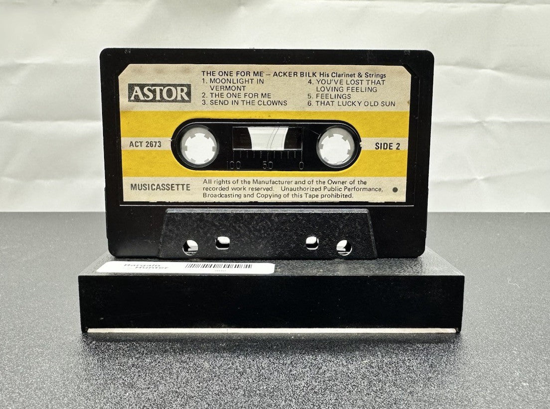 The One For Me : Acker Bilk His Clarinet & Strings Cassette Tape In GC 7640