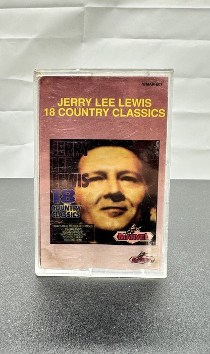 18 Country Classics : Jerry Lee Lewis Cassette Tape In Good Condition 7636