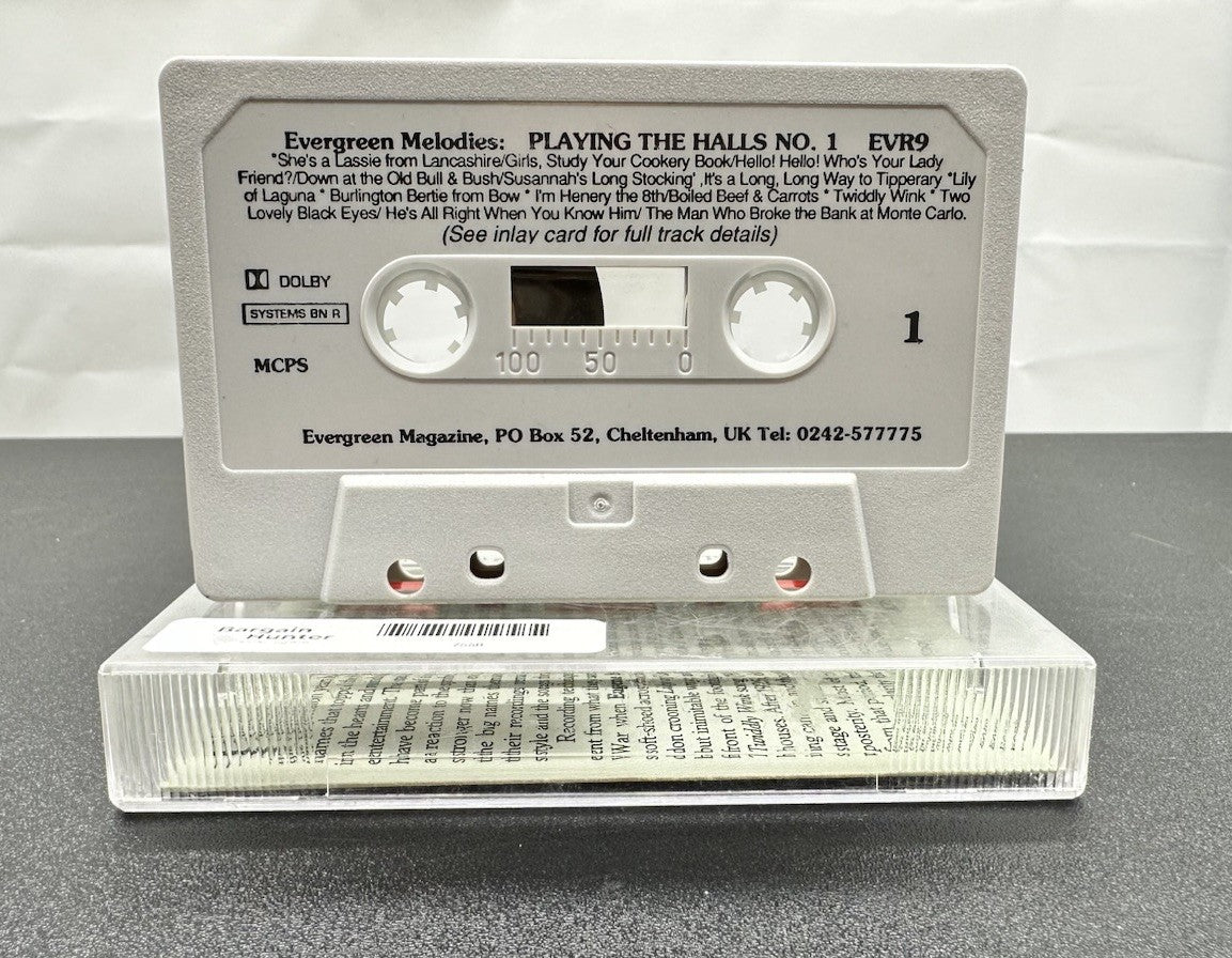 Evergreen Melodies Playing The Halls No. 1 Cassette Tape In Good Condition 7558