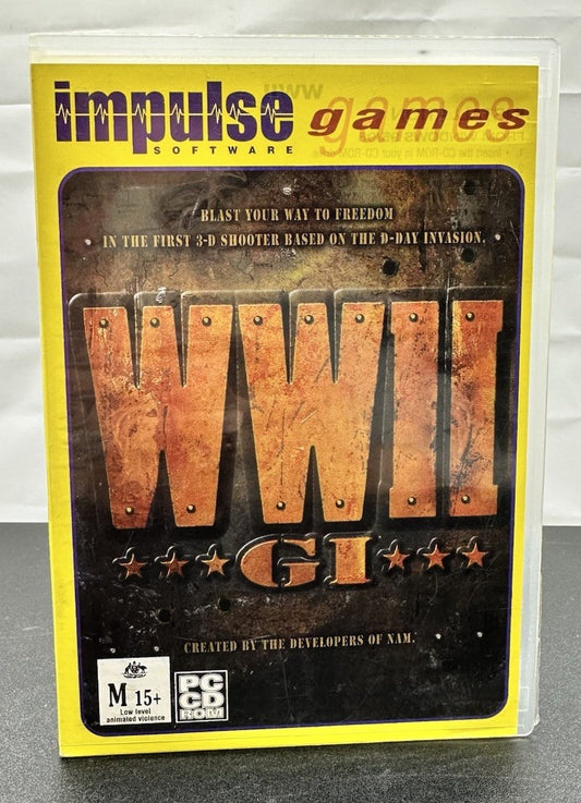WWII GI PC Game Windows - In Good Condition 9229