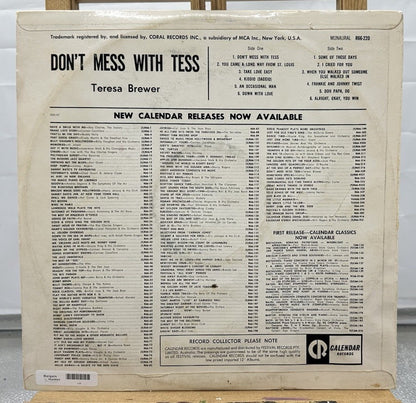 Teresa Brewer - Don't Mess With Tess Record In Good Condition 7504