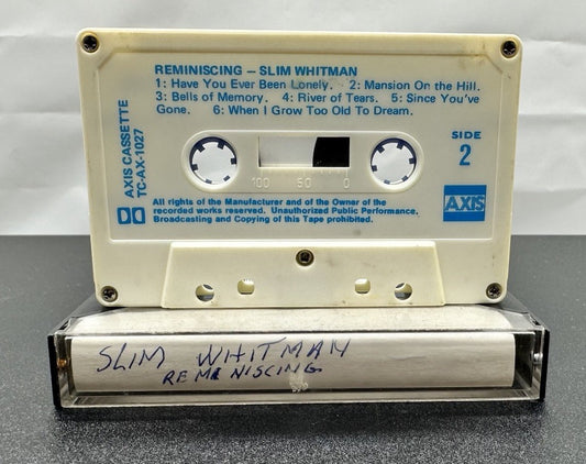 Reminiscing : Slim Whitman Cassette Tape In OK Condition 8076