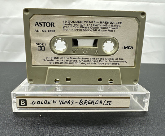 10 Golden Years - Brenda Lee Cassette Tape In OK Condition 7829