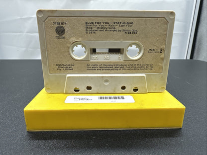 Blue For You - Status Quo Cassette Tape In OK Condition 8078