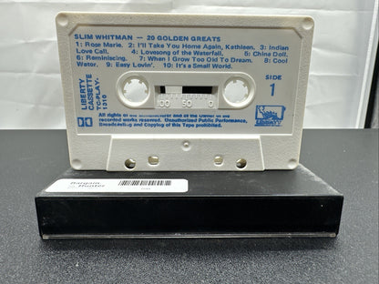 Slim Whitman 20 Golden Greats Cassette Tape In OK Condition 7544