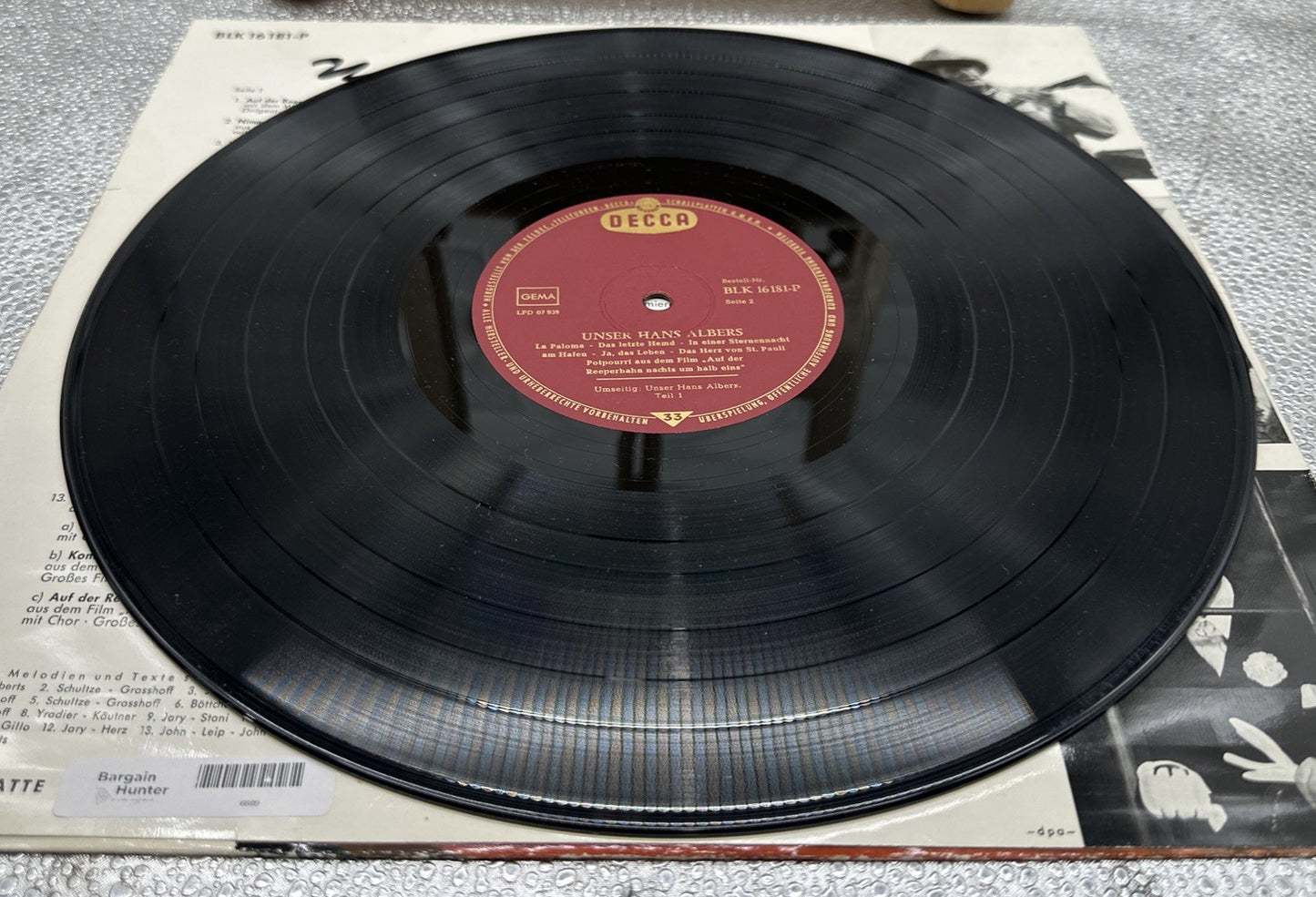 Unser Hans Albers Record In Good Condition 6889