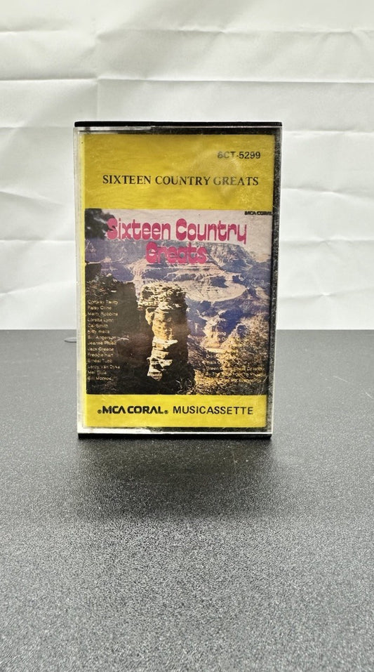 Sixteen Country Greats Cassette Tape In Good Condition 8074