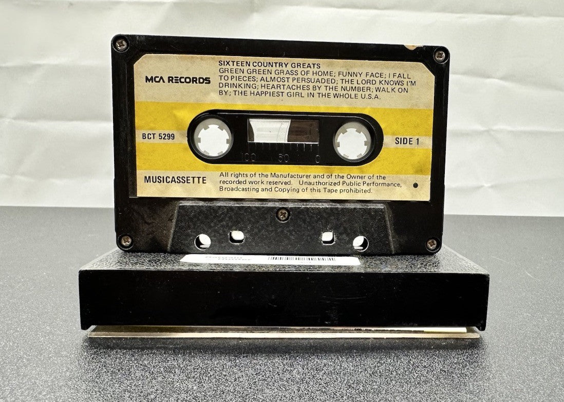 Sixteen Country Greats Cassette Tape In Good Condition 8074