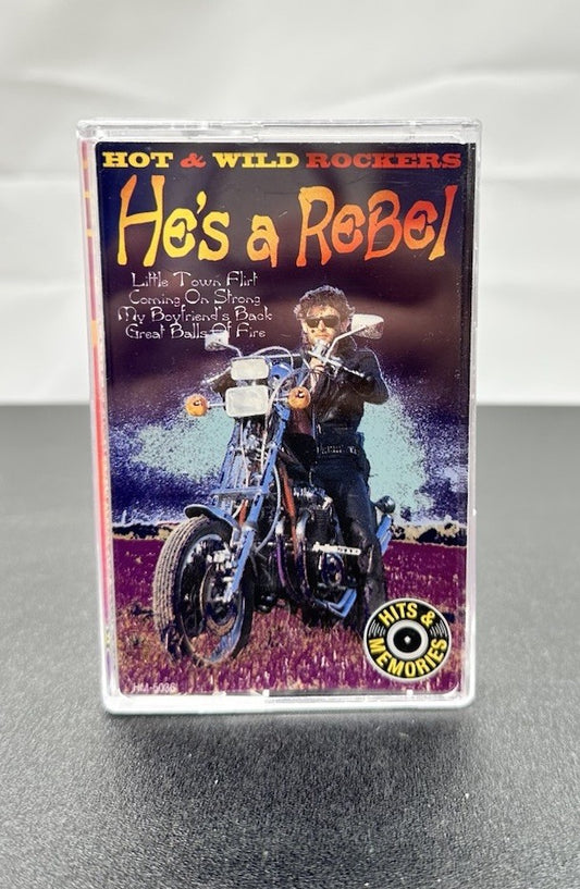 He's A Rebel Hot & Wild Rockers Cassette Tape In Good Condition 7556