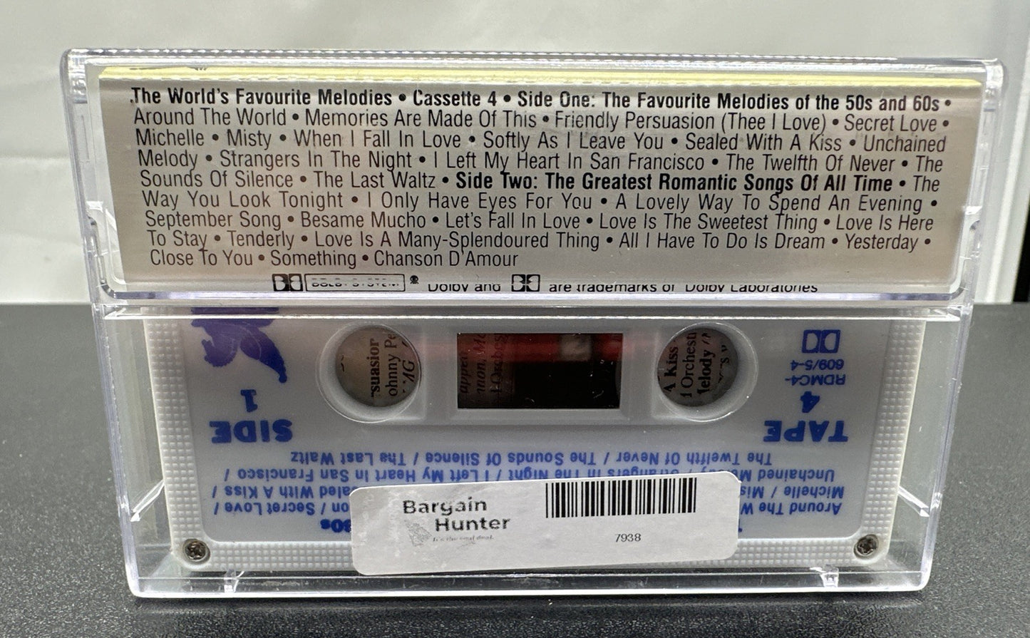 The World's Favourite Melodies Volume 1 to 4 Cassette Tape In Good Cond 7938