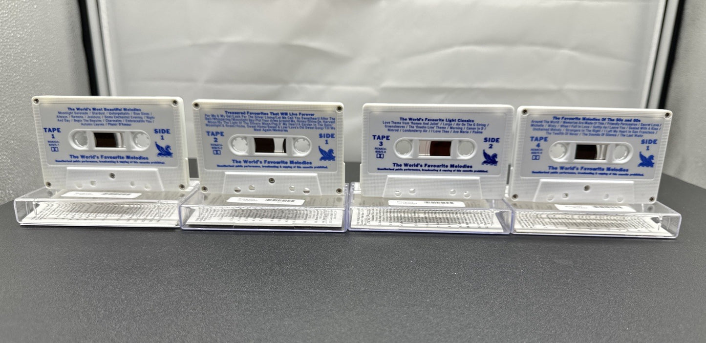 The World's Favourite Melodies Volume 1 to 4 Cassette Tape In Good Cond 7938