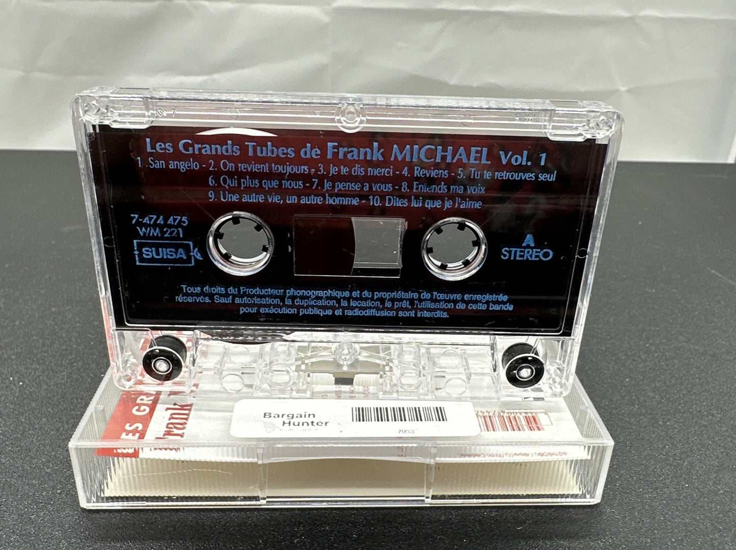Les Grands Tubes De Frank Michael Vol 1 Cassette Tape In Good Condition 7933