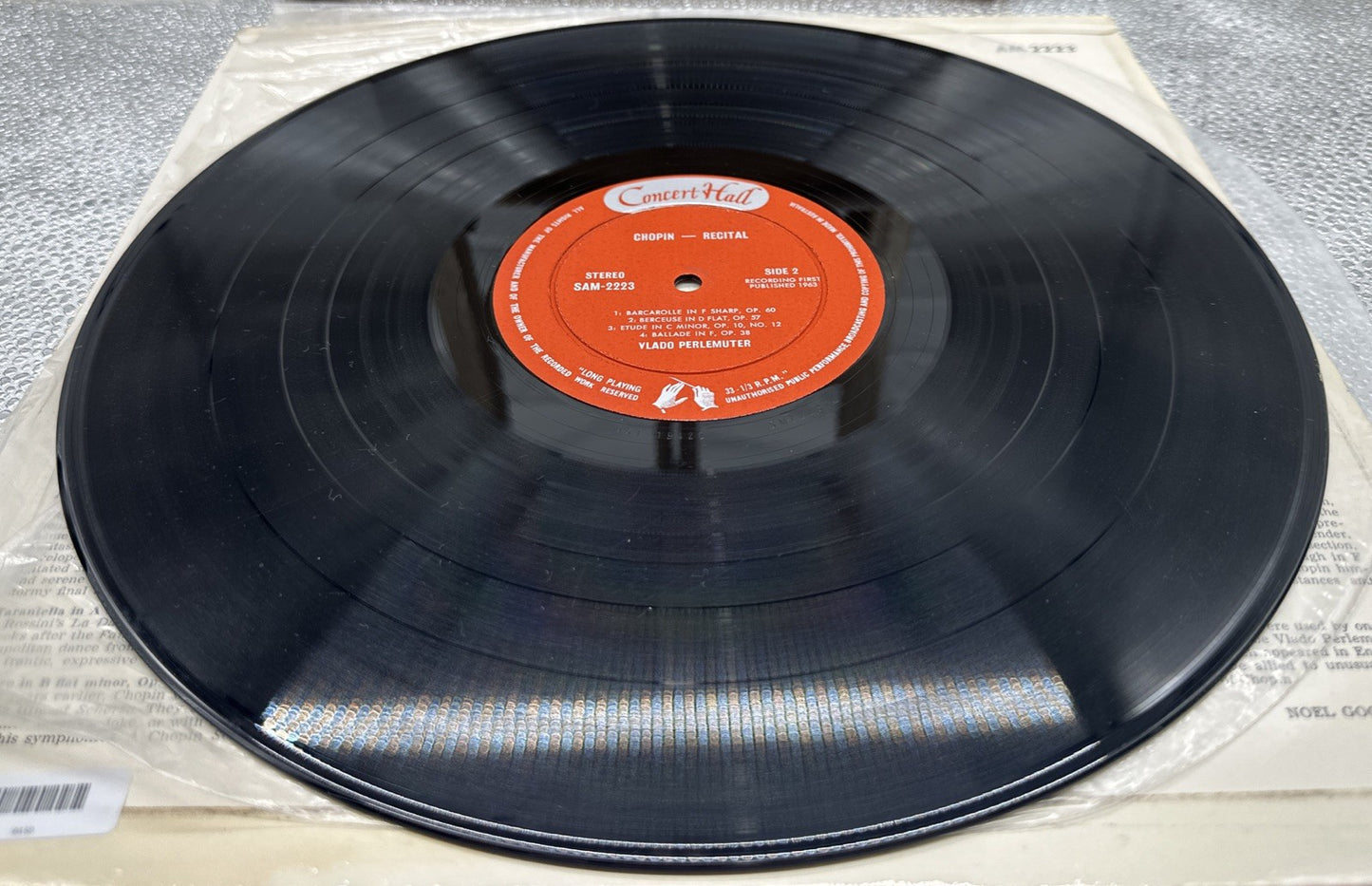 Chopin Recital - Perlemuter Record In Good Condition 6459