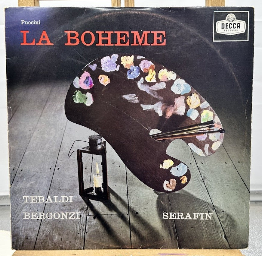 Puccini la Boheme Tebaldi Bergonzi Serafin Record In Good Condition 6732
