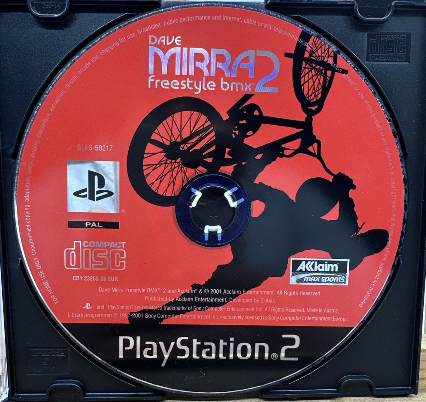Dave Mirra 2 Freestyle BMX 2 PlayStation 2 PS2 Game DISC ONLY PAL