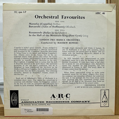Orchestral Favourites 7” Record In Good Condition 7744