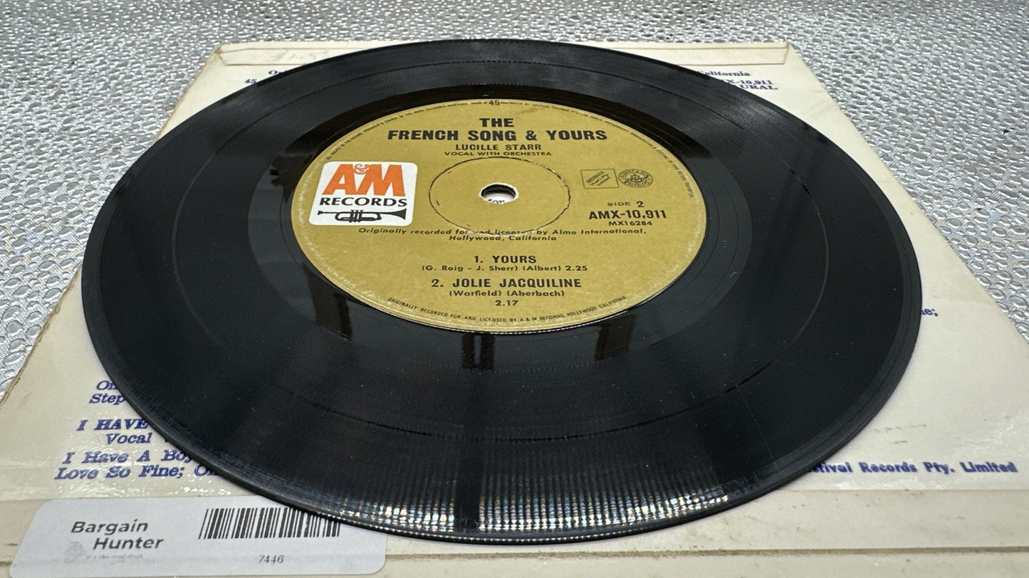 The French Song - Lucille Starr 7” Record In Good Condition 7446