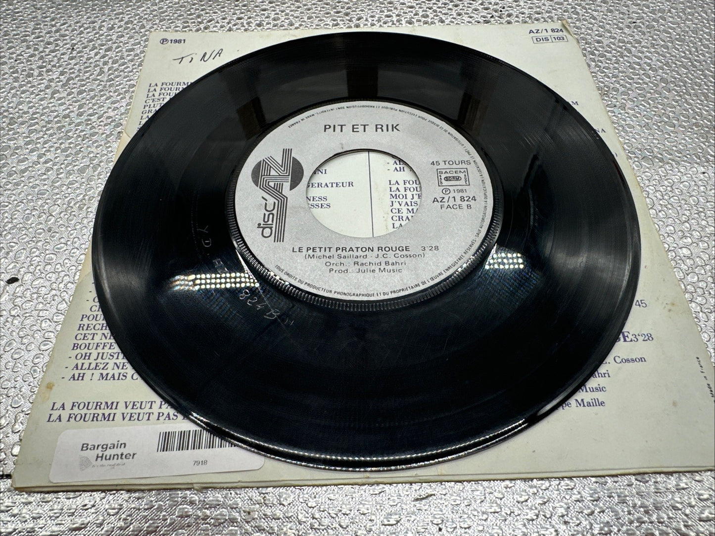 Pit Et Rik – La Cicrane Et La Froumi 7” Record In Good Condition 7918