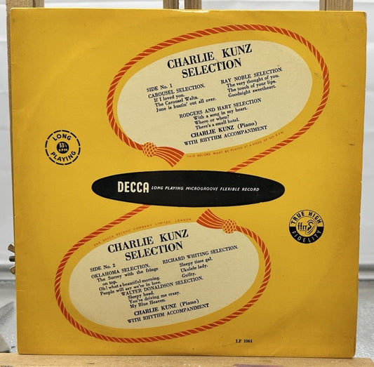Decca Long Playing Full Frequency Range Recording 10” Record In Good Cond 6803