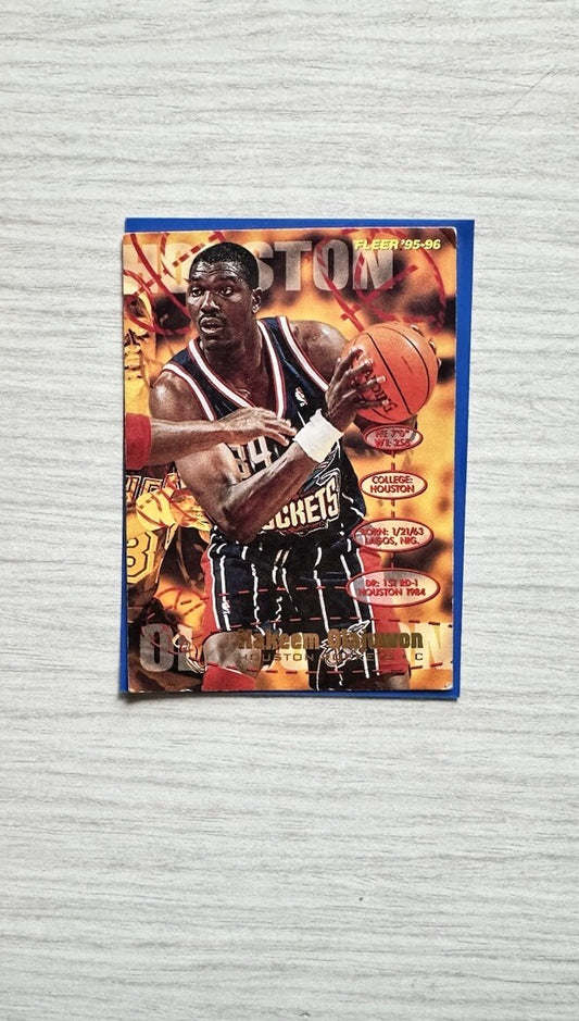 Hakeem Olajuwon, Houston Rockets NBA 1994-95 Fleer In Good Condition