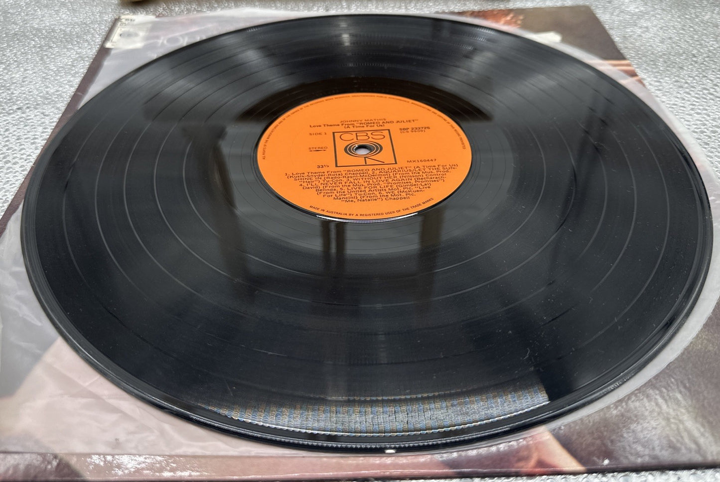 Johnny Mathis Love Theme From Romeo And Juliet Record In Good Condition 6859