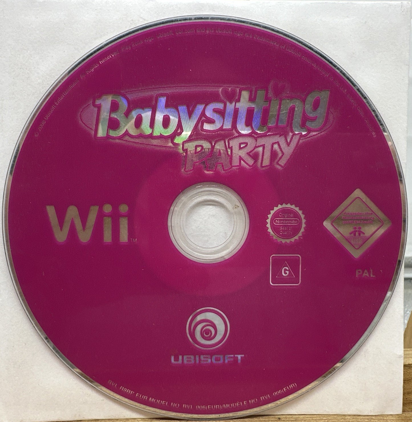Baby Sitting Party Nintendo Wii Game DISC ONLY