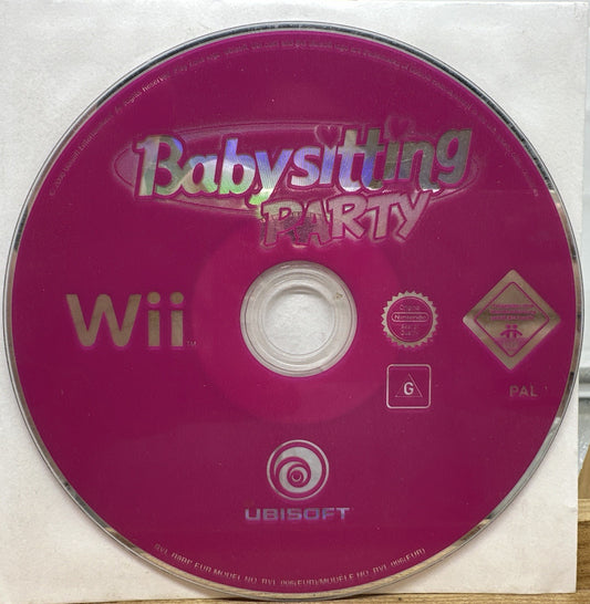 Baby Sitting Party Nintendo Wii Game DISC ONLY