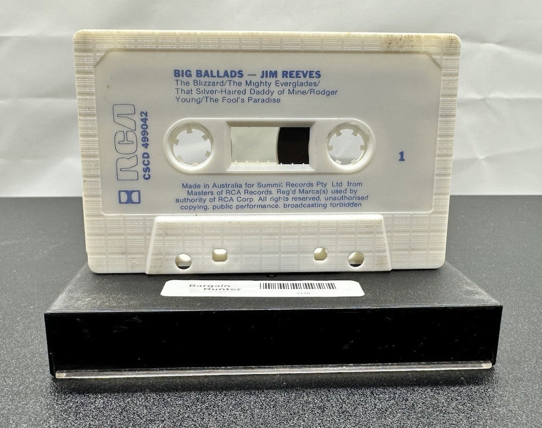 Big Ballads : Jim Reeves Cassette Tape In OK Condition 7778