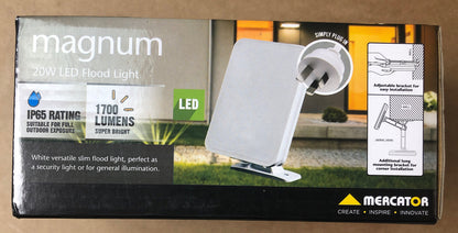 M630 Magnum 20w LED Flood Light Simply Plug In IP65 Rating 1700 Lumens
