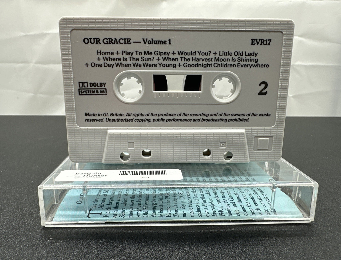 Our Gracie Fifty Songs From The Heart Vol.1 Cassette Tape In OK Condition 7551
