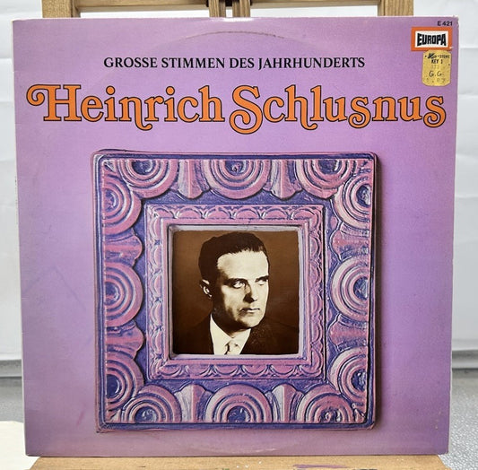 Grosse Stimmen Des Jahrhunderts Heinrich Schlusnus Record In Good Condition 6822