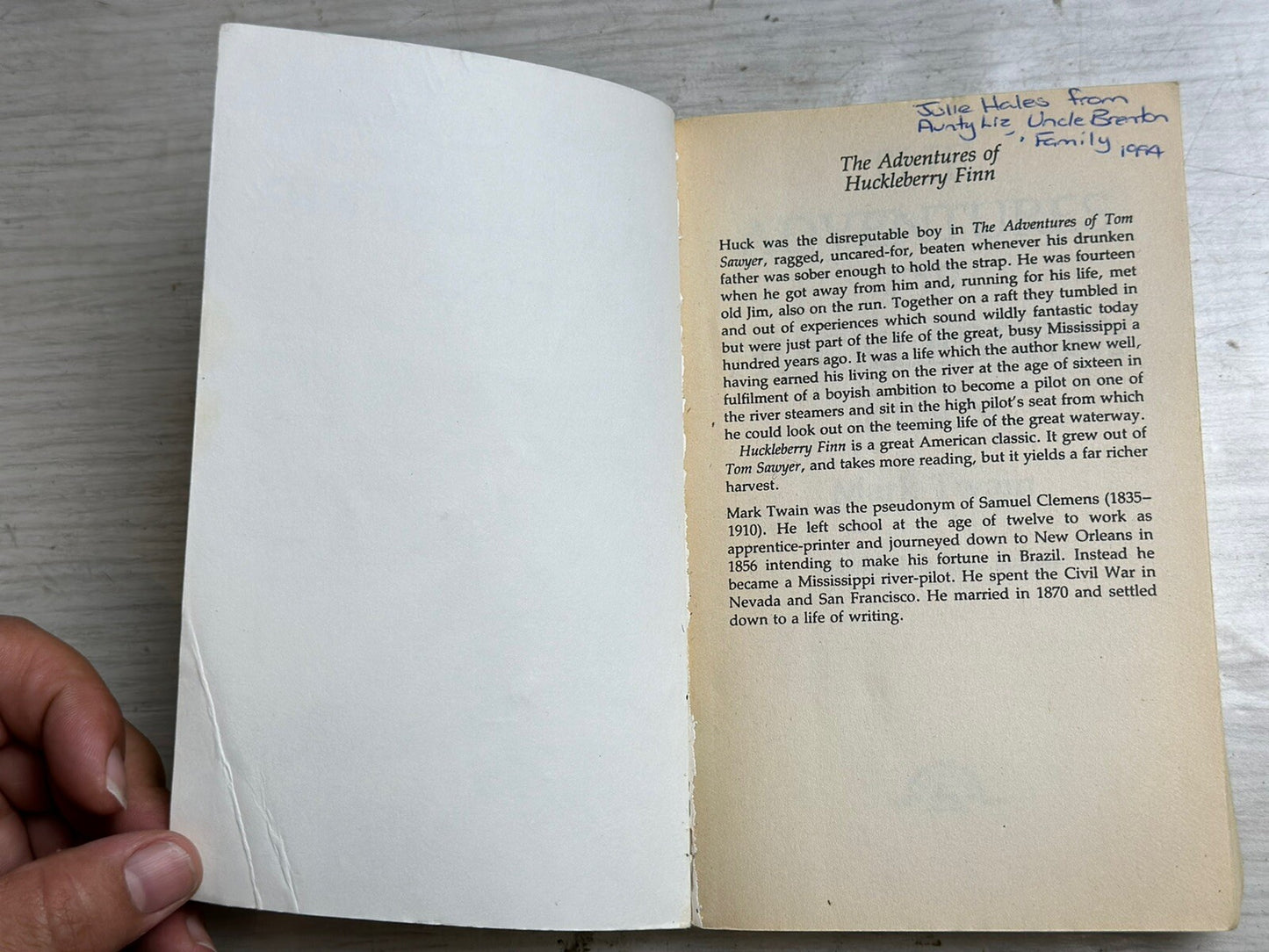 The Adventures Of Huckleberry Finn By Mark Twain - Novel In OK Condition