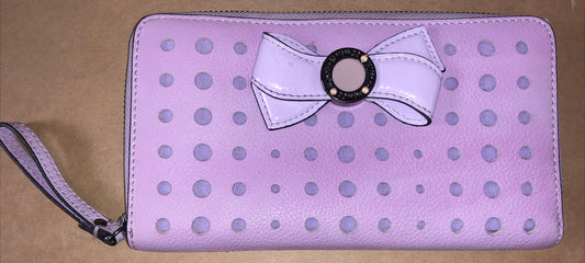 M597 Mimco Bow Lilac Pouch Clutch Wallet Bag Handbag PURSE + Free Post