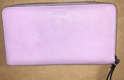 M597 Mimco Bow Lilac Pouch Clutch Wallet Bag Handbag PURSE + Free Post