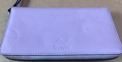 M597 Mimco Bow Lilac Pouch Clutch Wallet Bag Handbag PURSE + Free Post