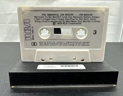 The Immortal Jim Reeves Cassette Tape In OK Condition 7783