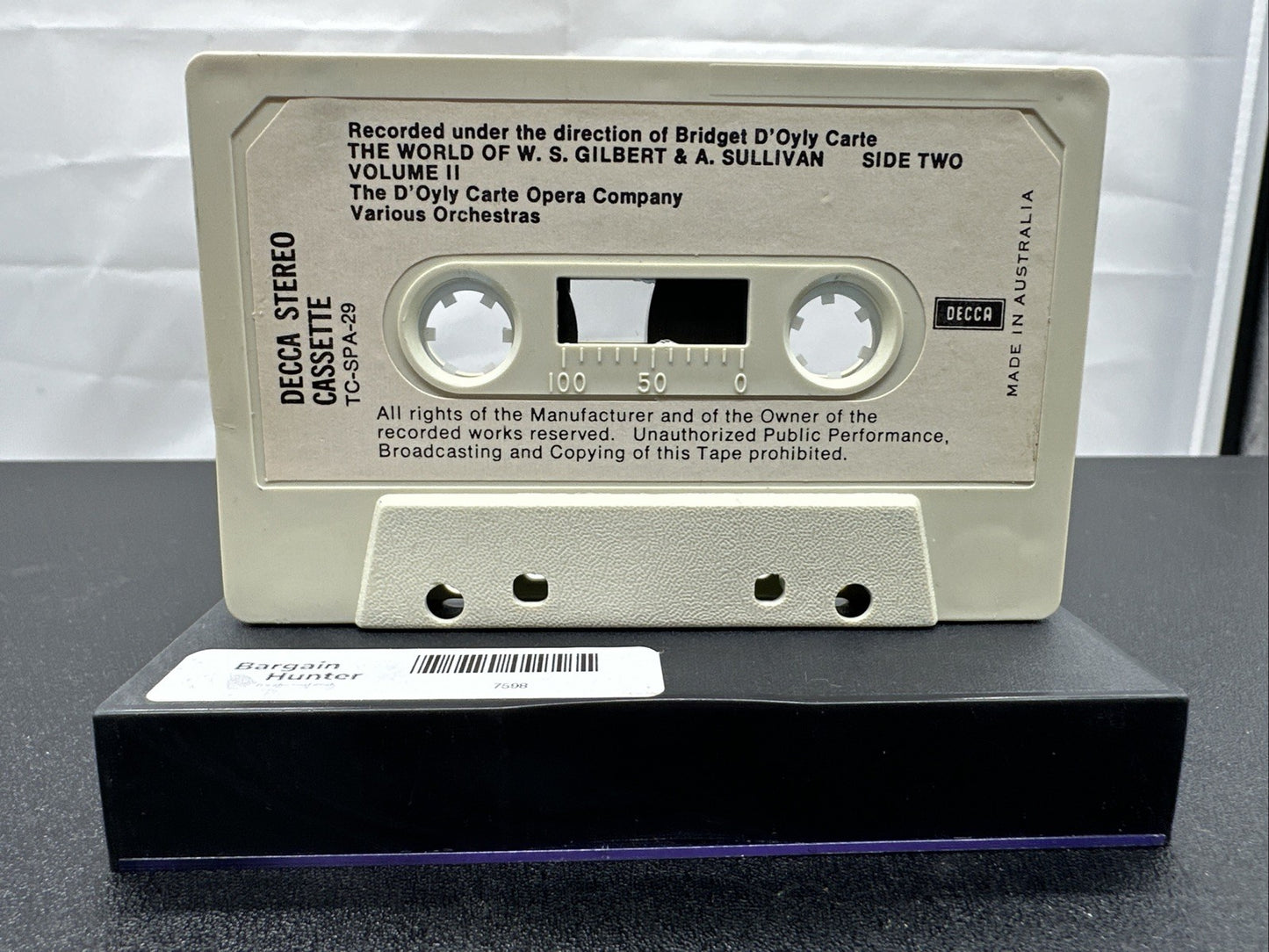 The World Of W.S. Gilbert And A. Sullivan - Vol.2 Cassette Tape In Good Cond7598