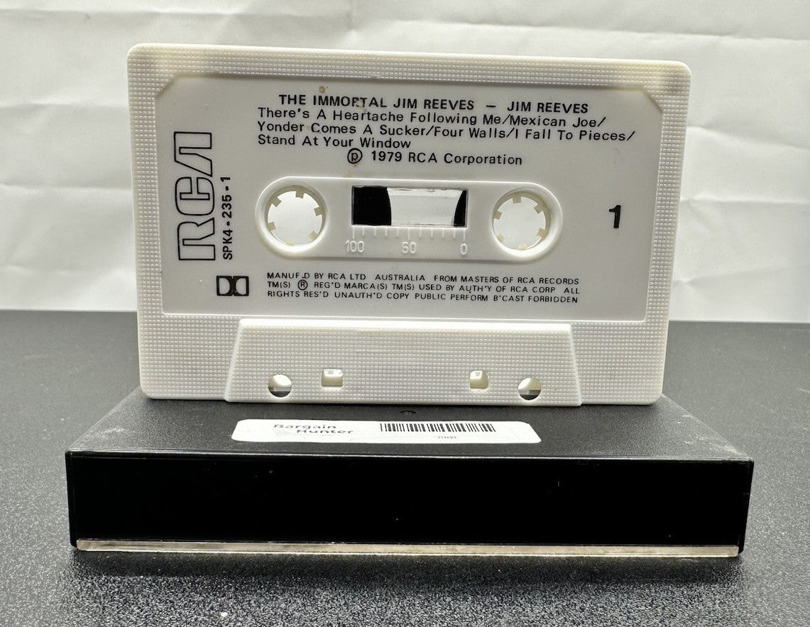 The Immortal Jim Reevs Cassette Tape In OK Condition 7963