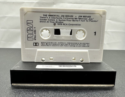 The Immortal Jim Reevs Cassette Tape In OK Condition 7963