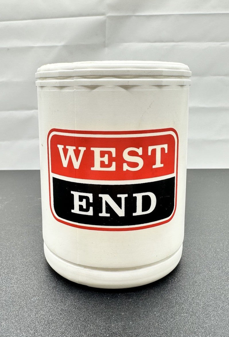 Vintage WEST END BEER Hard Plastic Stubby Holder In Good Condition  9100