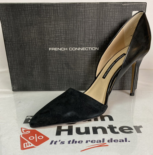 2924 French Connection Elvia 214014 Black High Heels Leather Summer Sizing 41