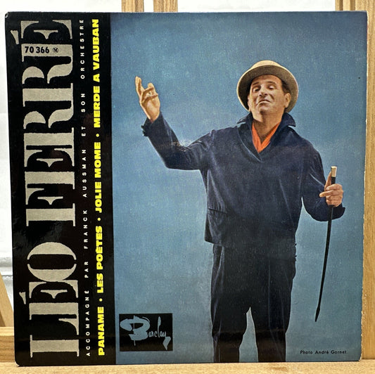 Leo Ferre : Paname-Les Poetes-Jolie Mome-Merde A Vauban 7” Record In GC 7906