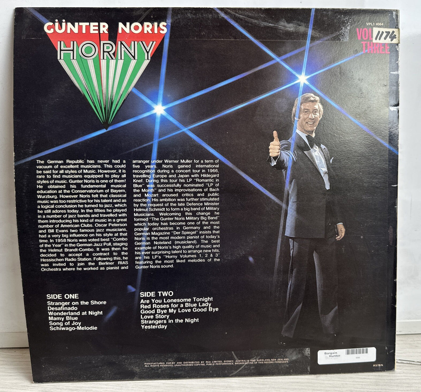 Gunter Noris - Horny Volume Three - 12" Record 4240