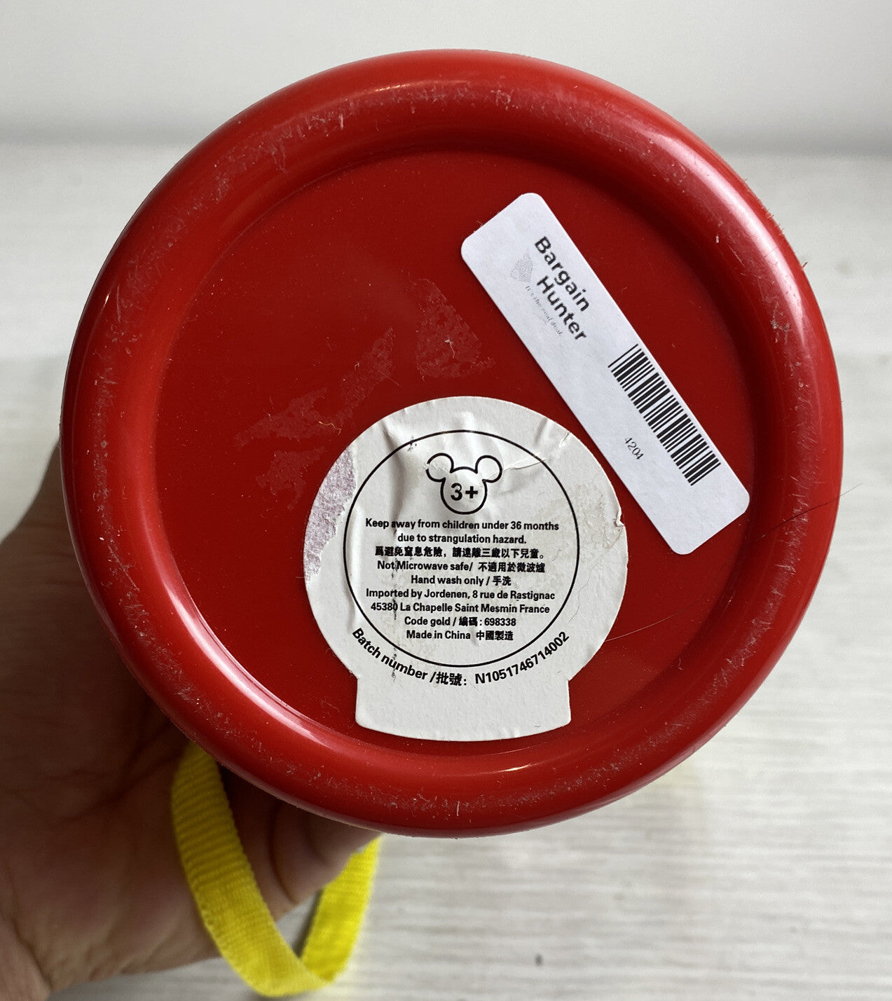 Original Mickey Mouse Pop Corn Bucket Disneyland Hong Kong popcorn In VGC 4204