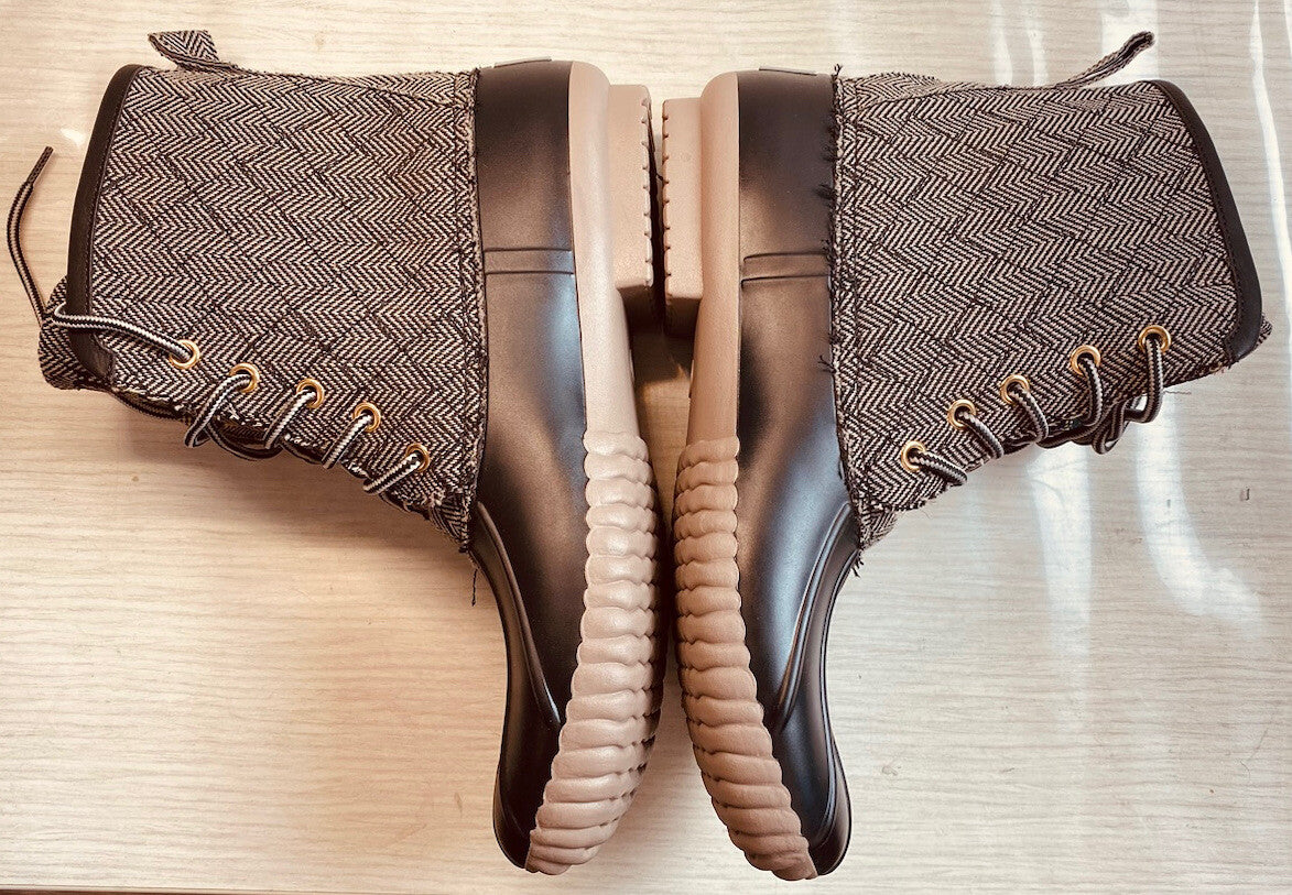 Marleylilly Women's Flannel Lined Duck Boots - Size 10 - Black/Gray 3432