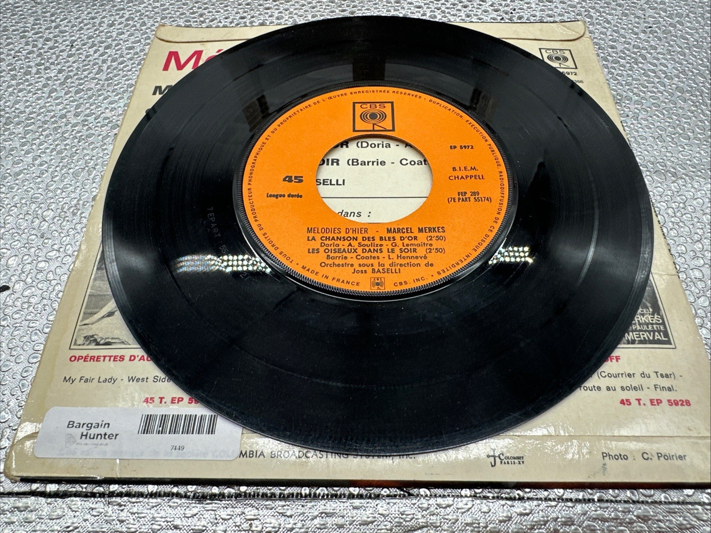 Melodies D'hier Marcel Merkes 7” Record In Good Condition 7449