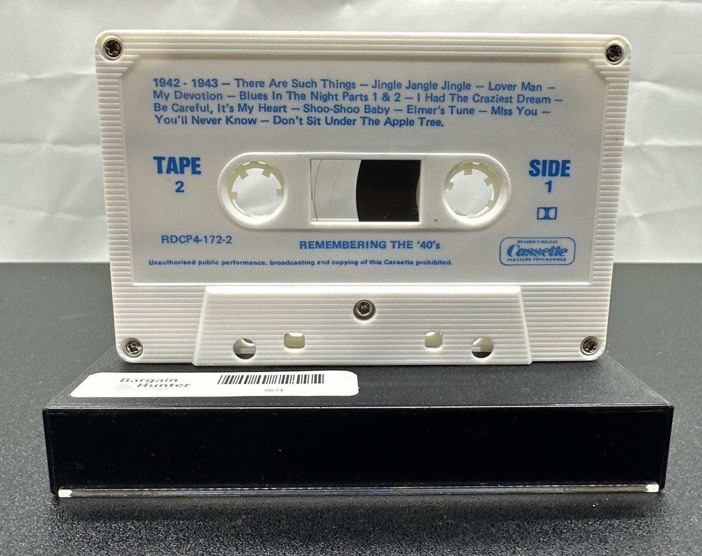 Remembering The 40's Cassette Tape In Good Condition 6674