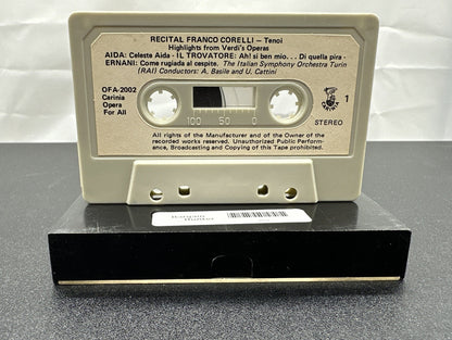 Recital Franco Corelli - Tenoi Cassette Tape In OK Condition 7838